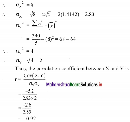 Maharashtra-Board-11th-Commerce-Maths-Solutions-Chapter-5-Correlation-Ex-5.1-Q6.2