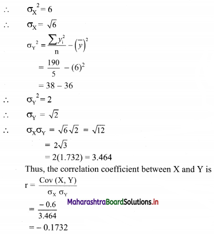 Maharashtra-Board-11th-Commerce-Maths-Solutions-Chapter-5-Correlation-Ex-5.1-Q7.3