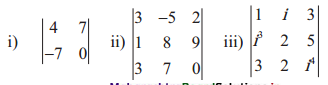 Maharashtra-Board-11th-Commerce-Maths-Solutions-Chapter-6-Determinants-Ex-6.1-Q1