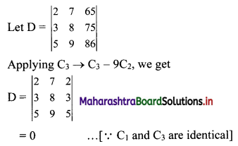 Maharashtra-Board-11th-Commerce-Maths-Solutions-Chapter-6-Determinants-Ex-6.2-Q1iii