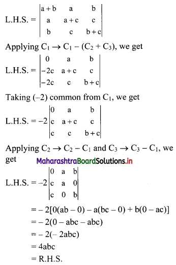 Maharashtra-Board-11th-Commerce-Maths-Solutions-Chapter-6-Determinants-Ex-6.2-Q2