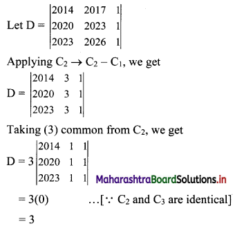 Maharashtra-Board-11th-Commerce-Maths-Solutions-Chapter-6-Determinants-Ex-6.2-Q6ii