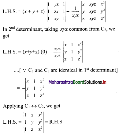 Maharashtra-Board-11th-Commerce-Maths-Solutions-Chapter-6-Determinants-Ex-6.2-Q7ii.1