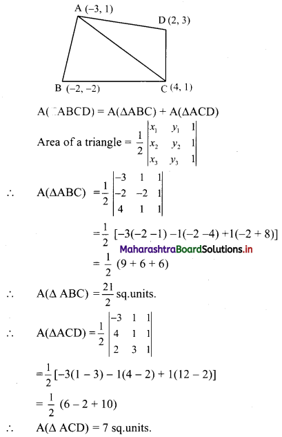 Maharashtra-Board-11th-Commerce-Maths-Solutions-Chapter-6-Determinants-Ex-6.3-Q7