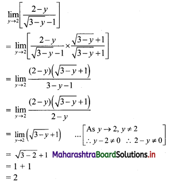 Maharashtra-Board-11th-Commerce-Maths-Solutions-Chapter-7-Limits-Ex-7.3-Q4-i