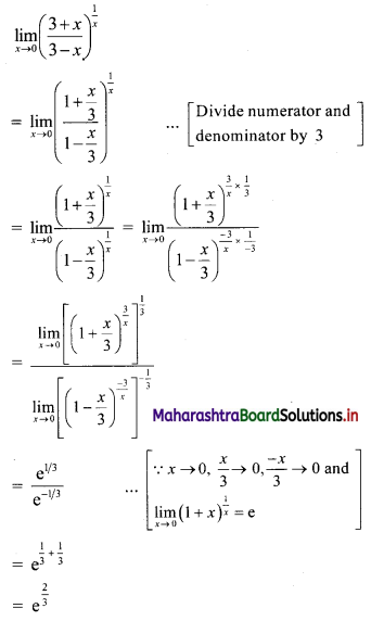 Maharashtra-Board-11th-Commerce-Maths-Solutions-Chapter-7-Limits-Ex-7.4-Q2ii