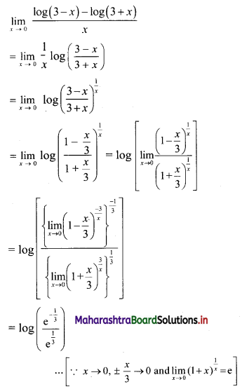 Maharashtra-Board-11th-Commerce-Maths-Solutions-Chapter-7-Limits-Ex-7.4-Q2iii