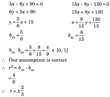 Maharashtra-Board-12th-Commerce-Maths-Solutions-Chapter-3-Linear-Regression-Ex-3.3-Q10