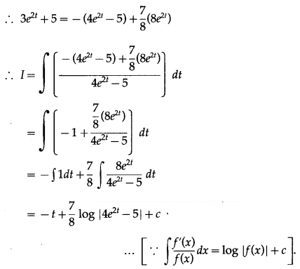 Maharashtra-Board-12th-Commerce-Maths-Solutions-Chapter-5-Integration-Ex-5.3-Q1