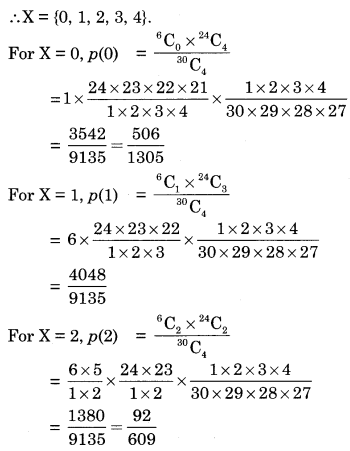 Maharashtra-Board-12th-Commerce-Maths-Solutions-Chapter-8-Probability-Distributions-Ex-8.1-Q6