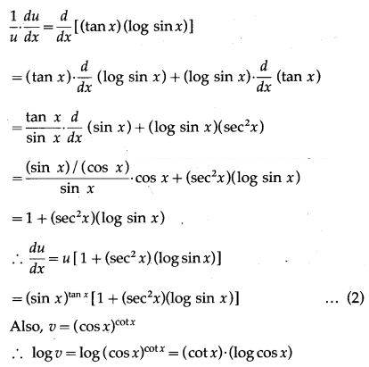 Maharashtra-Board-12th-Maths-Solutions-Chapter-1-Differentiation-Ex-1.3-Q2-vi