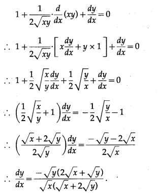 Maharashtra-Board-12th-Maths-Solutions-Chapter-1-Differentiation-Ex-1.3-Q3-iii