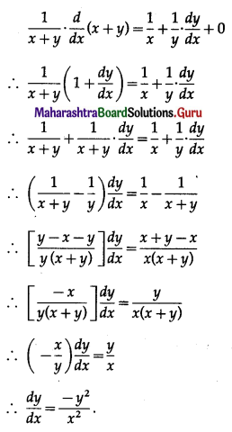 Maharashtra-Board-12th-Maths-Solutions-Chapter-1-Differentiation-Ex-1.3-Q5-i