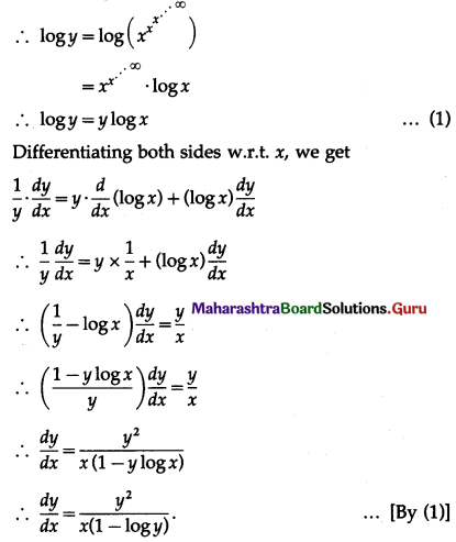 Maharashtra-Board-12th-Maths-Solutions-Chapter-1-Differentiation-Ex-1.3-Q5-ix
