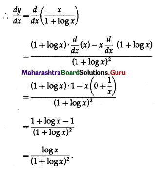 Maharashtra-Board-12th-Maths-Solutions-Chapter-1-Differentiation-Ex-1.3-Q5-vi