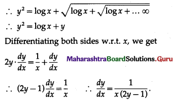 Maharashtra-Board-12th-Maths-Solutions-Chapter-1-Differentiation-Ex-1.3-Q5-viii