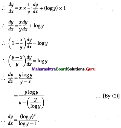 Maharashtra-Board-12th-Maths-Solutions-Chapter-1-Differentiation-Ex-1.3-Q5-x