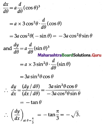 Maharashtra-Board-12th-Maths-Solutions-Chapter-1-Differentiation-Ex-1.4-Q2-ii