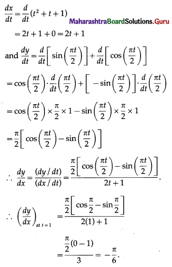 Maharashtra-Board-12th-Maths-Solutions-Chapter-1-Differentiation-Ex-1.4-Q2-iii