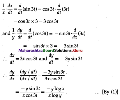 Maharashtra-Board-12th-Maths-Solutions-Chapter-1-Differentiation-Ex-1.4-Q3-ii