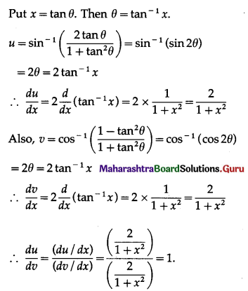 Maharashtra-Board-12th-Maths-Solutions-Chapter-1-Differentiation-Ex-1.4-Q4-ii
