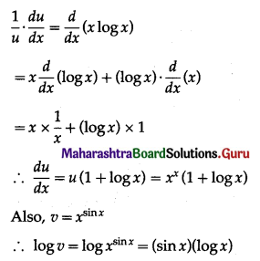 Maharashtra-Board-12th-Maths-Solutions-Chapter-1-Differentiation-Ex-1.4-Q4-vii