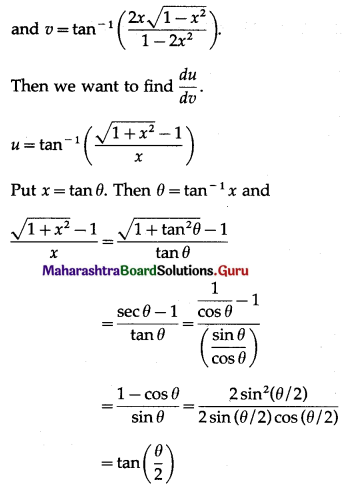 Maharashtra-Board-12th-Maths-Solutions-Chapter-1-Differentiation-Ex-1.4-Q4-viii