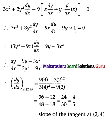 Maharashtra-Board-12th-Maths-Solutions-Chapter-2-Applications-of-Derivatives-Ex-2.1-Q1-ii