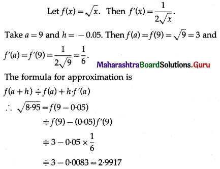 Maharashtra-Board-12th-Maths-Solutions-Chapter-2-Applications-of-Derivatives-Ex-2.2-Q1-i