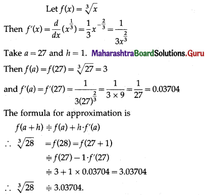 Maharashtra-Board-12th-Maths-Solutions-Chapter-2-Applications-of-Derivatives-Ex-2.2-Q1-ii
