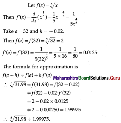Maharashtra-Board-12th-Maths-Solutions-Chapter-2-Applications-of-Derivatives-Ex-2.2-Q1-iii