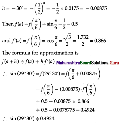 Maharashtra-Board-12th-Maths-Solutions-Chapter-2-Applications-of-Derivatives-Ex-2.2-Q2-ii.1