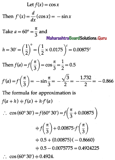 Maharashtra-Board-12th-Maths-Solutions-Chapter-2-Applications-of-Derivatives-Ex-2.2-Q2-iii