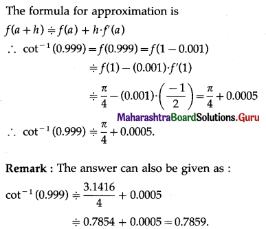 Maharashtra-Board-12th-Maths-Solutions-Chapter-2-Applications-of-Derivatives-Ex-2.2-Q3-ii.1