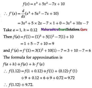 Maharashtra-Board-12th-Maths-Solutions-Chapter-2-Applications-of-Derivatives-Ex-2.2-Q6-ii