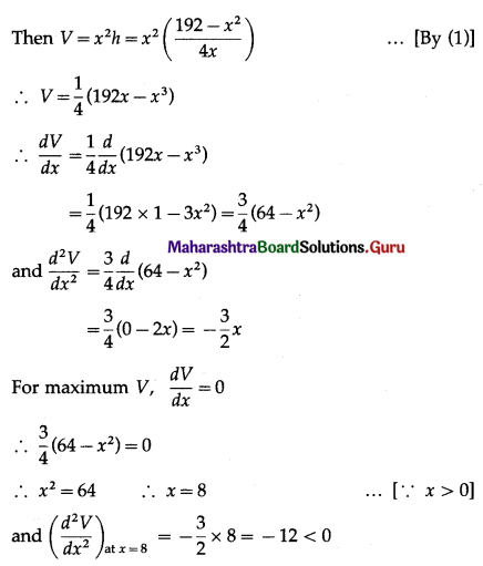 Maharashtra-Board-12th-Maths-Solutions-Chapter-2-Applications-of-Derivatives-Ex-2.4-Q17