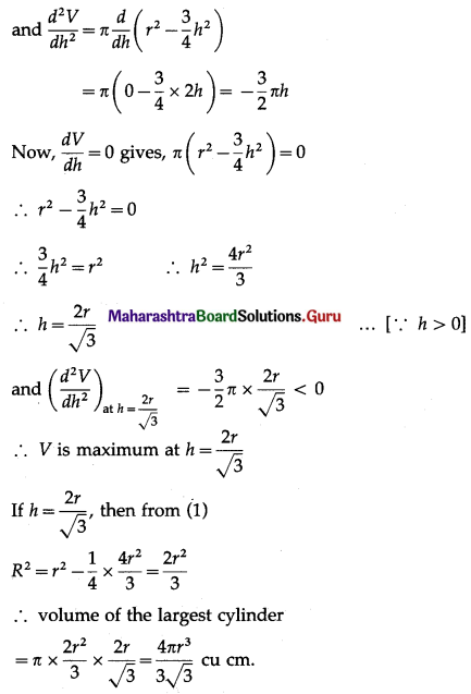 Maharashtra-Board-12th-Maths-Solutions-Chapter-2-Applications-of-Derivatives-Ex-2.4-Q22.1