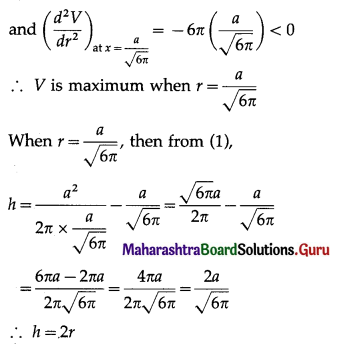 Maharashtra-Board-12th-Maths-Solutions-Chapter-2-Applications-of-Derivatives-Miscellaneous-Exercise-2-II-Q14.1