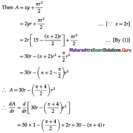 Maharashtra-Board-12th-Maths-Solutions-Chapter-2-Applications-of-Derivatives-Miscellaneous-Exercise-2-II-Q15.1