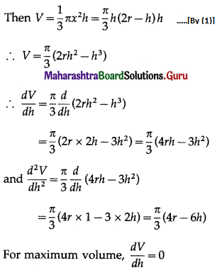 Maharashtra-Board-12th-Maths-Solutions-Chapter-2-Applications-of-Derivatives-Miscellaneous-Exercise-2-II-Q19.1