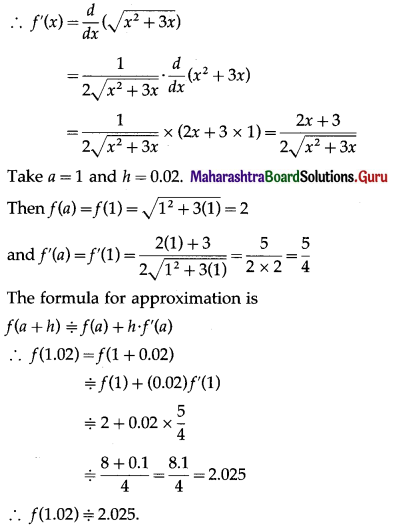 Maharashtra-Board-12th-Maths-Solutions-Chapter-2-Applications-of-Derivatives-Miscellaneous-Exercise-2-II-Q8
