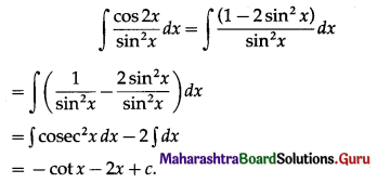 Maharashtra-Board-12th-Maths-Solutions-Chapter-3-Indefinite-Integration-Ex-3.1-II-iv