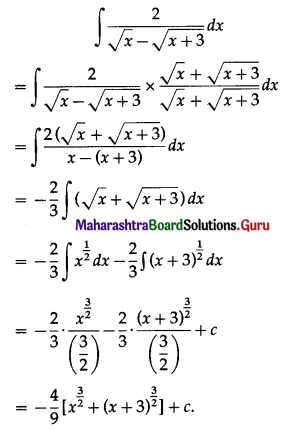 Maharashtra-Board-12th-Maths-Solutions-Chapter-3-Indefinite-Integration-Ex-3.1-III-ix