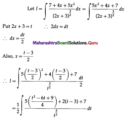 Maharashtra-Board-12th-Maths-Solutions-Chapter-3-Indefinite-Integration-Ex-3.2A-I-Q22