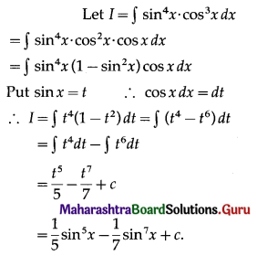 Maharashtra-Board-12th-Maths-Solutions-Chapter-3-Indefinite-Integration-Ex-3.2A-I-Q9