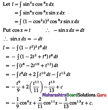 Maharashtra-Board-12th-Maths-Solutions-Chapter-3-Indefinite-Integration-Ex-3.2A-II-Q14
