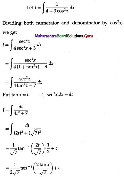 Maharashtra-Board-12th-Maths-Solutions-Chapter-3-Indefinite-Integration-Ex-3.2B-I-Q18