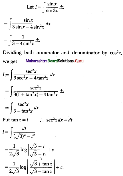 Maharashtra-Board-12th-Maths-Solutions-Chapter-3-Indefinite-Integration-Ex-3.2B-I-Q20
