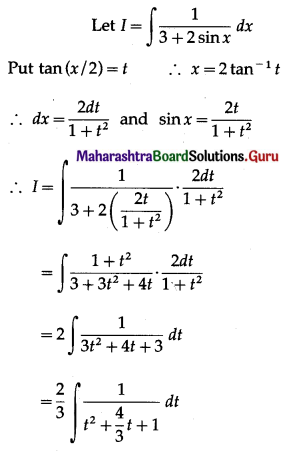 Maharashtra-Board-12th-Maths-Solutions-Chapter-3-Indefinite-Integration-Ex-3.2B-II-Q1