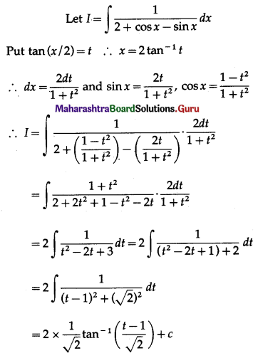 Maharashtra-Board-12th-Maths-Solutions-Chapter-3-Indefinite-Integration-Ex-3.2B-II-Q3